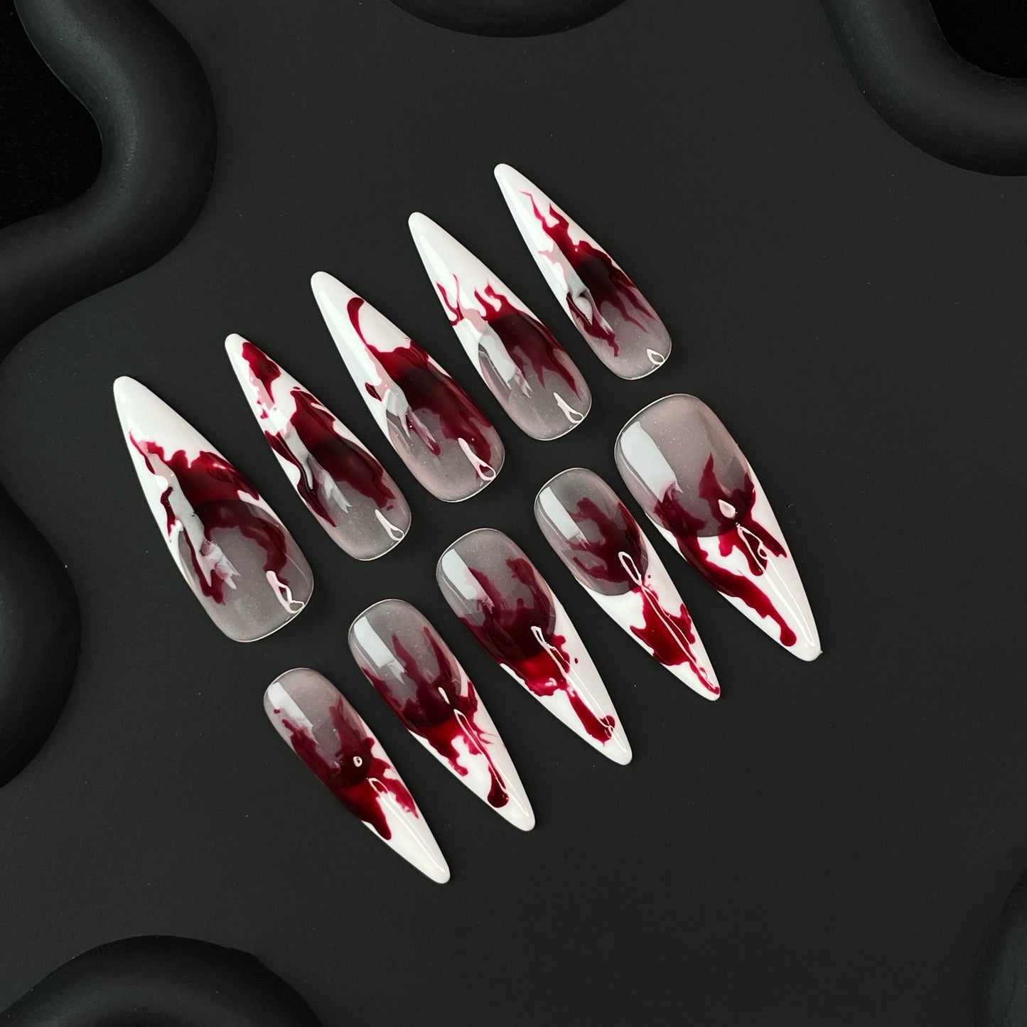 H16 HOT - Customer Picks SirenTips Handmade Press On Nail Art 10pcs Set Free Tools Luxury Nail Care Manicure Daily Durable