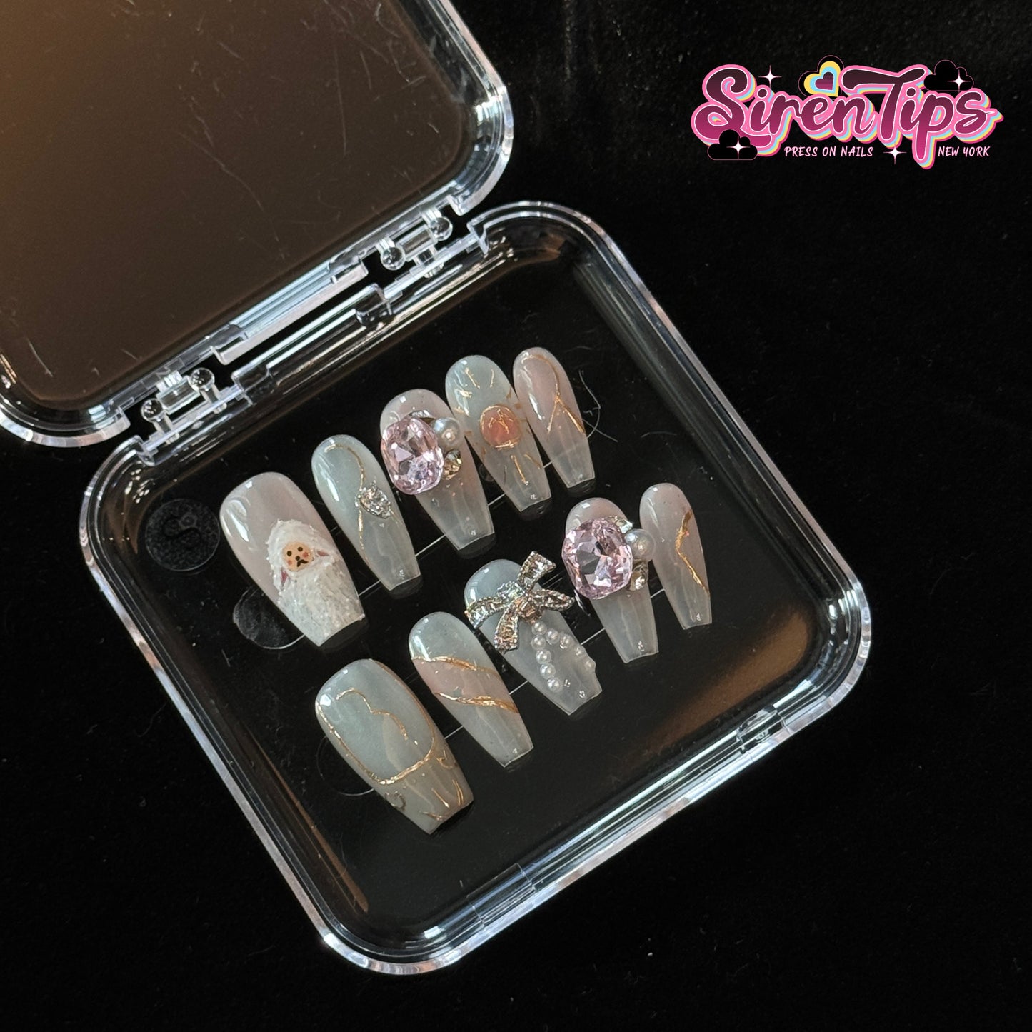 SirenTips Handmade Press-on Nails Aries